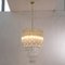 Italian Quadried Chandelier in Murano Glass with Brass Structure 2