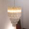 Italian Quadried Chandelier in Murano Glass with Brass Structure 6