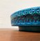 Large Mid-Century Rimini Blu Pottery Bowl by Aldo Londi for Bitossi, Italy, 1960s, Image 4