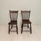 French Brown Wabi-Sabi Chairs from Ulme, 1830, Set of 2 7