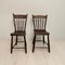 French Brown Wabi-Sabi Chairs from Ulme, 1830, Set of 2 1