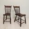 French Brown Wabi-Sabi Chairs from Ulme, 1830, Set of 2 6