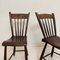 Französische Braune Wabi-Sabi Stühle von Ulme, 1830, 2er Set 9
