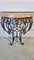 Louis XV Console Table in Wrought Iron, Image 1