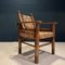 Vintage Armchair in Wood and Rope by Charles Dudouyt 3