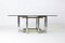 Belgian Geometrical Coffee Table in Brass and Chrome from Belgo Chrom, 1970s 8
