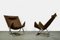 Foldable Canvas Model X75-4 Lounge Chairs by Borge Lindau & Bo Lindekrantz for Lammhults, Sweden, 1970s, Set of 2 1