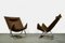 Foldable Canvas Model X75-4 Lounge Chairs by Borge Lindau & Bo Lindekrantz for Lammhults, Sweden, 1970s, Set of 2, Image 1