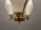 Italian Opaline Glass Light Pendant 1950’s, Image 3