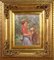 Artista italiano, Niña con becerro, mediados del siglo XX, óleo sobre tablero, Imagen 1