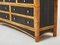 Large French Bamboo, Rattan and Brass Chest of Drawers, 1970s, Image 5