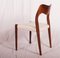 Model 71 Rosewood Dining Chairs by Niels O. Møller for J. L. Møllers, 1951, Set of 6, Image 10