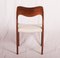 Model 71 Rosewood Dining Chairs by Niels O. Møller for J. L. Møllers, 1951, Set of 6 11