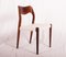 Model 71 Rosewood Dining Chairs by Niels O. Møller for J. L. Møllers, 1951, Set of 6 12