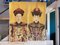 Große Porträts eines chinesischen Kaiserpaares aus der Ming-Dynastie, Öl auf Textil, 2er Set 7