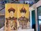 Large Portraits of a Chinese Imperial Couple of the Ming Dynasty, Oil on Textile, Set of 2 3