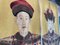 Large Portraits of a Chinese Imperial Couple of the Ming Dynasty, Oil on Textile, Set of 2 2