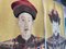 Ritratti grandi di una coppia imperiale cinese della dinastia Ming, olio su tessuto, set di 2, Immagine 2