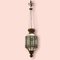 Lámpara colgante italiana antigua de bronce y vidrio, Imagen 8