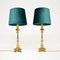 Antique Solid Brass Table Lamps, Set of 2, Image 2