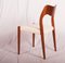 Model 71 Teak Dining Chairs by Niels Otto Møller for J.L Møllers, 1951, Set of 4, Image 6