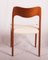 Model 71 Teak Dining Chairs by Niels Otto Møller for J.L Møllers, 1951, Set of 4, Image 5