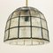 Lámpara de techo Mid-Century de vidrio estructurado de hierro de Limburg, Germany, años 60, Imagen 3