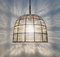 Lámpara de techo Mid-Century de vidrio estructurado de hierro de Limburg, Germany, años 60, Imagen 6