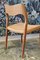 Oak Model 71 Dining Chairs with Papercord Seats by Niels Otto Møller for J.L. Møllers, Set of 6, Image 3