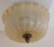 Vintage Bundt Cake Ceiling Lamp in Yellow Glass, 1970s 1