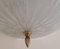 Vintage German Round Ceiling Lamp in White Glass from Honsel, 1970s 6