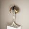 Lacquered Metal Table Lamp with Brass Palm Trees, 1960s, Image 4