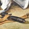 Französischer Künstler, Zwei Jagdhunde, 19. Jh., Ölgemälde auf Holz, Gerahmt 7