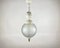 French Frosted Glass and Bronze Porcelain Globe Chandelier, 1960s 1