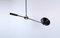 Black Counterbalance Ceiling Lamp by J. J. M. Hoogervorst for Anvia, 1970s 2