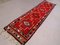 Vintage Turkish Handmade Tribal Runner Rug in Wool, Image 2