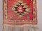 Vintage Turkish Handmade Tribal Wool Runner Rug 5