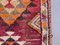 Tapis de Couloir Tribal Vintage Fait Main en Laine, Turquie 8