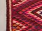 Long Vintage Turkish Kilim Wool Runner Rug, Image 7