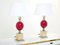 French Enameled Brass Chrome Table Lamps by Philippe Barbier, 1970s, Set of 2, Image 3