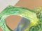 Jarras Barbotine de mayólica francesa en morado y verde, Imagen 6