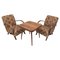 H410 Armchairs and Coffee Table by Halabala for Up Závody, Czechoslovakia, Set of 3 1