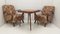 H410 Armchairs and Coffee Table by Halabala for Up Závody, Czechoslovakia, Set of 3 2