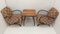 H410 Armchairs and Coffee Table by Halabala for Up Závody, Czechoslovakia, Set of 3 3
