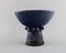 Swedish Glazed Stoneware Bowl on Foot by Irma Yourstone 3