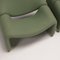 F598 Groovy Chair in Pale Green Fabric by Pierre Paulin for Artifort , Set of 2 14