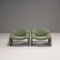 F598 Groovy Chair in Pale Green Fabric by Pierre Paulin for Artifort , Set of 2 2
