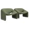 F598 Groovy Chair in Pale Green Fabric by Pierre Paulin for Artifort , Set of 2, Image 1