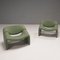 F598 Groovy Chair in Pale Green Fabric by Pierre Paulin for Artifort , Set of 2, Image 5