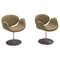 Little Tulip Swivel Chair in Green Fabric by Pierre Paulin for Artifort, Set of 2 1